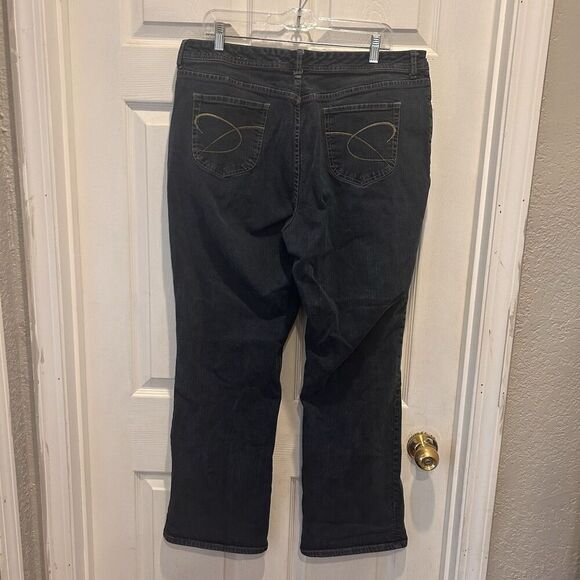 Chico’s Platinum‎ Jeans Women's Size 3/US 16 Reg Cotton Blend Dark Wash Straight - Picture 5 of 6